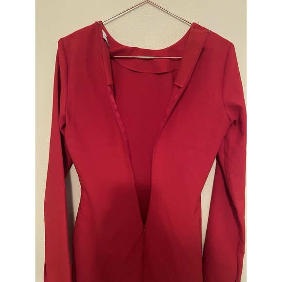 Likely Long Sleeve “Manhattan” Dress Size 4 Red - Picture 10 of 10